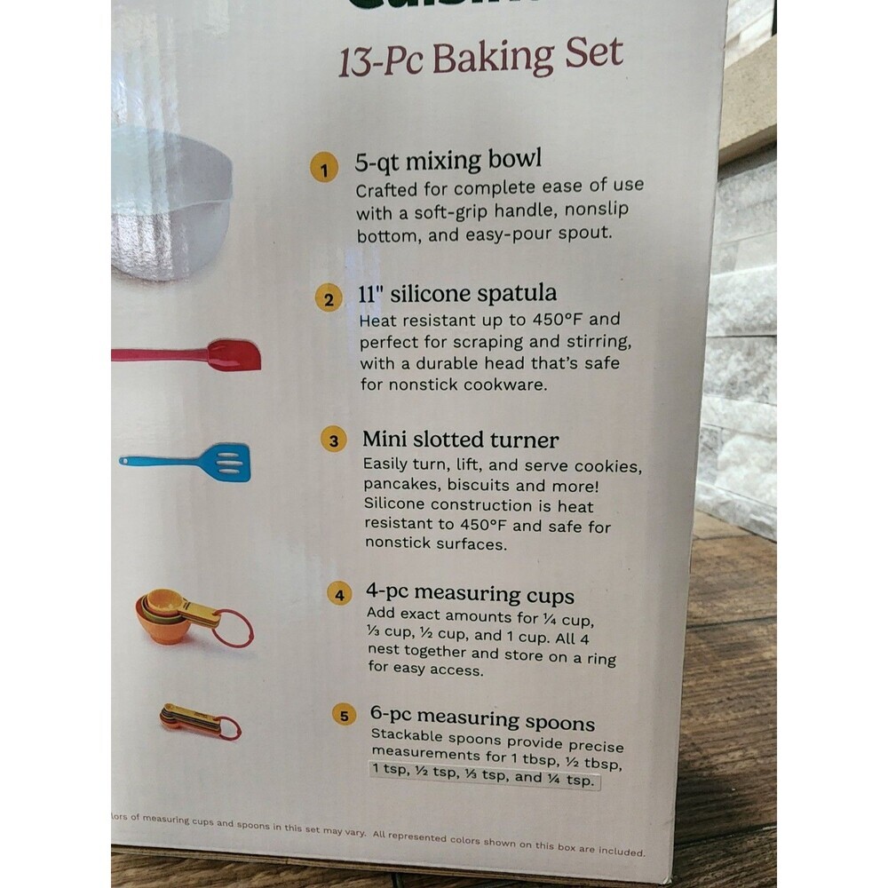 Cuisinart 13-Pc Baking Set Durable Dishwasher Safe - Picture 5 of 5